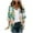 Green-B, variant on Women's 3/4 Sleeve Kimono Cardigan Open Front Chiffon Cover Ups Tropical Print Beach Casual Hawaiian Clothes (XL, Multicolor)