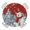 Scarlet, variant on Abstract Geometric Round Tablecloth for 36-44 Inch Tables,Fitted Table Cover with Elastic Edge,Modern Marble Abstract Art Aesthetics Waterproof Outdoor Table Cloth Protector for Patio Garden Dinner