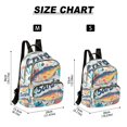thumbnail image 2 of FORMRS Mini Backpack Purse for Women Travel Daypack Casual Shoulder Bag, Yellow Sardines Pattern, 2 of 7