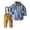 R115-Blue, variant on RMGVDSD Toddler Kids Baby Boy Clothes Suit Long Sleeve Formal Dress Shirt Bowtie Suspender Pants Set Boys Gentleman Wedding Outfits Classic Party Wear