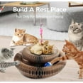 thumbnail image 3 of Kitty Curls Cat Toy, Cat Kurlz, Marlenes Kitty Curl, Marlenes Pet Shop, Kitty Curlz, Cat Toy Marlene, Foldable Accordion Cat Toy, Magic Organ Cat Scratch Board with Ball (1Pcs), 3 of 8