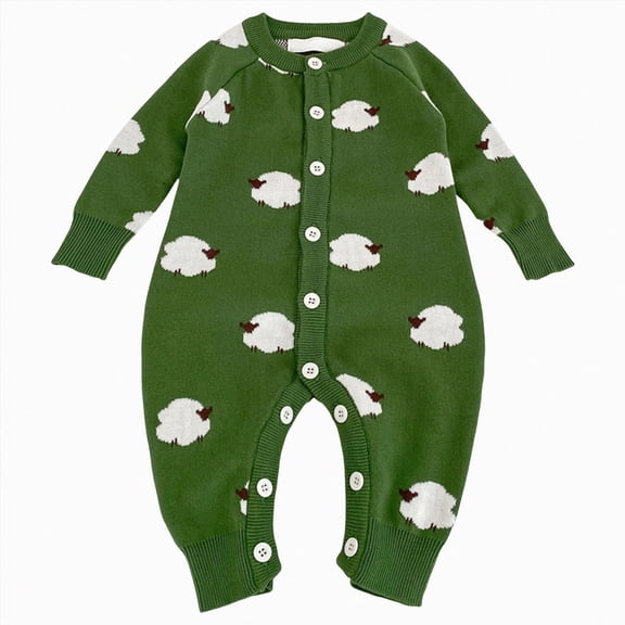 Baby Boy Girl Bubble Romper Infant Baby Long Sleeved Bodysuits Newborn Clothes Boys And Girls Underwear Pajamas Rompers And Home Clothes 18-24 Months