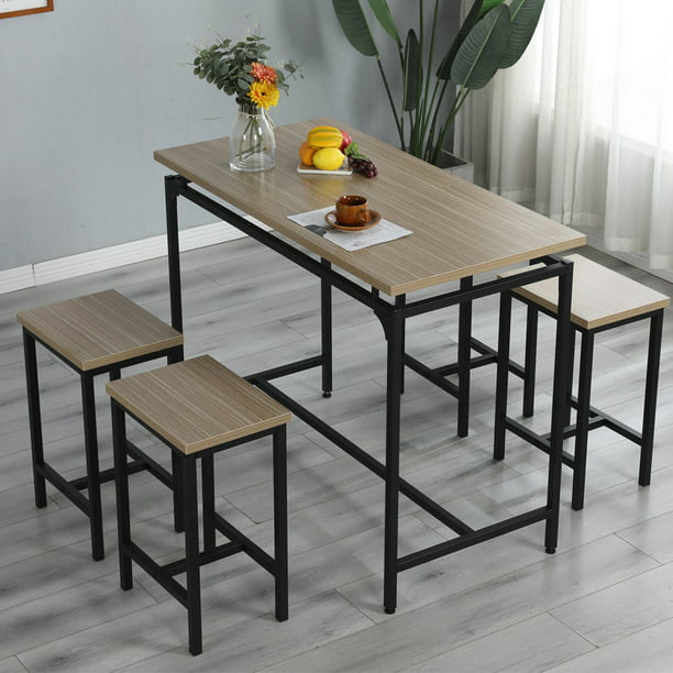5 Piece Counter Height Table Set Btmway Contemporary Rectangle Bar