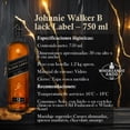 thumbnail image 3 of Johnnie Walker Black Label Blended Scotch Whisky 750 Ml + Black Label 1L, 3 of 4