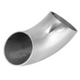 thumbnail image 3 of Codo de escape de acero inoxidable de 90 grados, 44 mm, 1,75 pulgadas de diámetro exterior, accesorio de tubería curva, 3 of 9