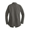 thumbnail image 6 of Port Authority L807 Ladies Interlock Cardigan, Medium Heather Grey/ Charcoal Heather, 4XL, Cardigans for Women, 6 of 6