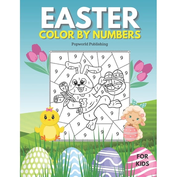Easter Color BY Numbers: Coloring Book for Kids Aged 4-8, (Paperback)