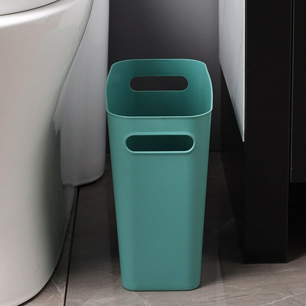 Inteprter Cubo de basura grande cesto de basura contenedor de basura organizadores de alta capacidad de Color solido para almacenamiento de Suministros de limpieza para el hogar Negro Walmart en linea