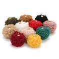 thumbnail image 4 of Paquete De 20pcs Colgante De Bola De Lana De Cordero Adornos Para Pendientes De Bricolaje, Ropa Decorativa, Artesanías De Costura Blanco Baoblaze Colgante del pendiente de la bola de piel, 4 of 8