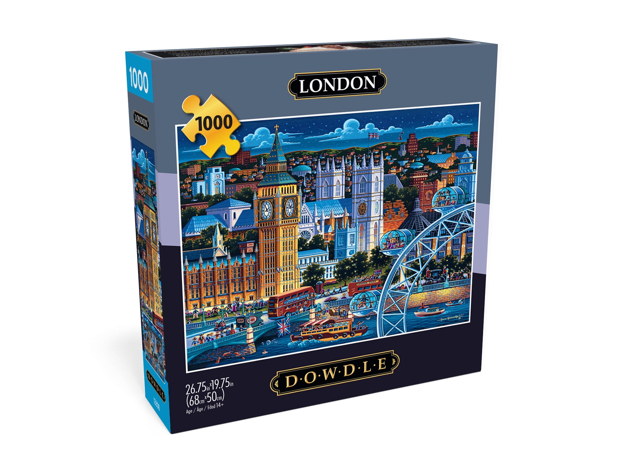 Buffalo Games Dowdle Puzzle Assortment 1000-Piece 26.75 x 19.75-Inch Interlocking Jigsaw Puzzle for Ages 14+, Styles May Vary