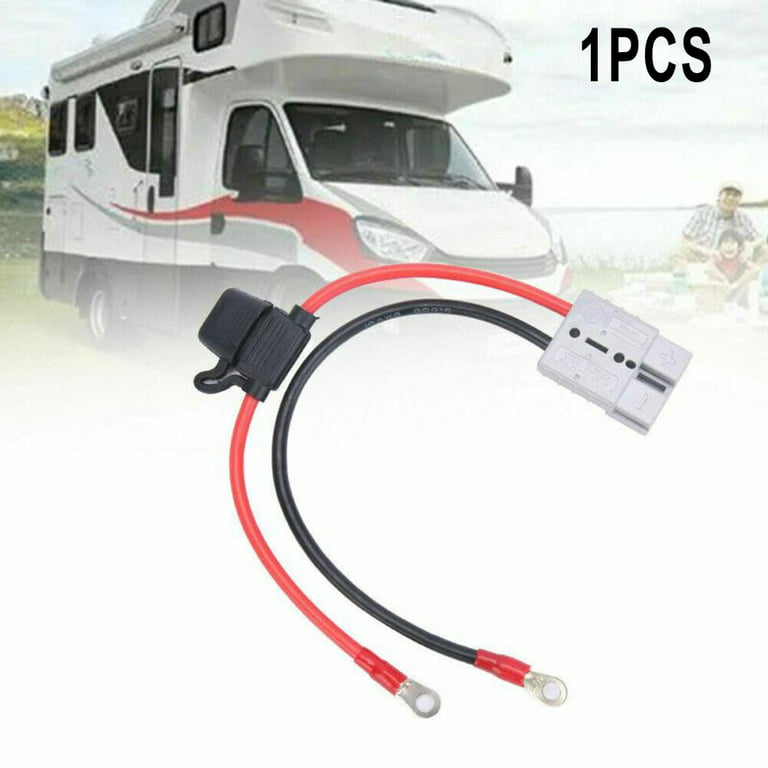 Practical Useful Connector Charging Cable Kit Battery For Anderson  Accessories Fuse 10A Lead To Lug M8 PVC+Copper