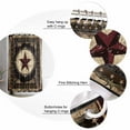 thumbnail image 3 of Texas Star Shower Curtain, 36" x 72", Western Retro Red Star Rustic Farmhouse Waterproof Bathroom Curtain Washable Shower Curtain Set with 12 Hooks, 3 of 6