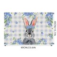 thumbnail image 3 of Felwors Easter Bunny Kitchen Mat Entryway Entry Door Mat Holiday Decoration Floor Mat, 3 of 6