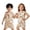p-341Beige873, variant on CAIVO Girls Colorful Star Print Sleeveless 2 Piece Pajama Sets Button Down Front Vest Tops Matching Shorts Kids Summer Sleepwear Pjs
