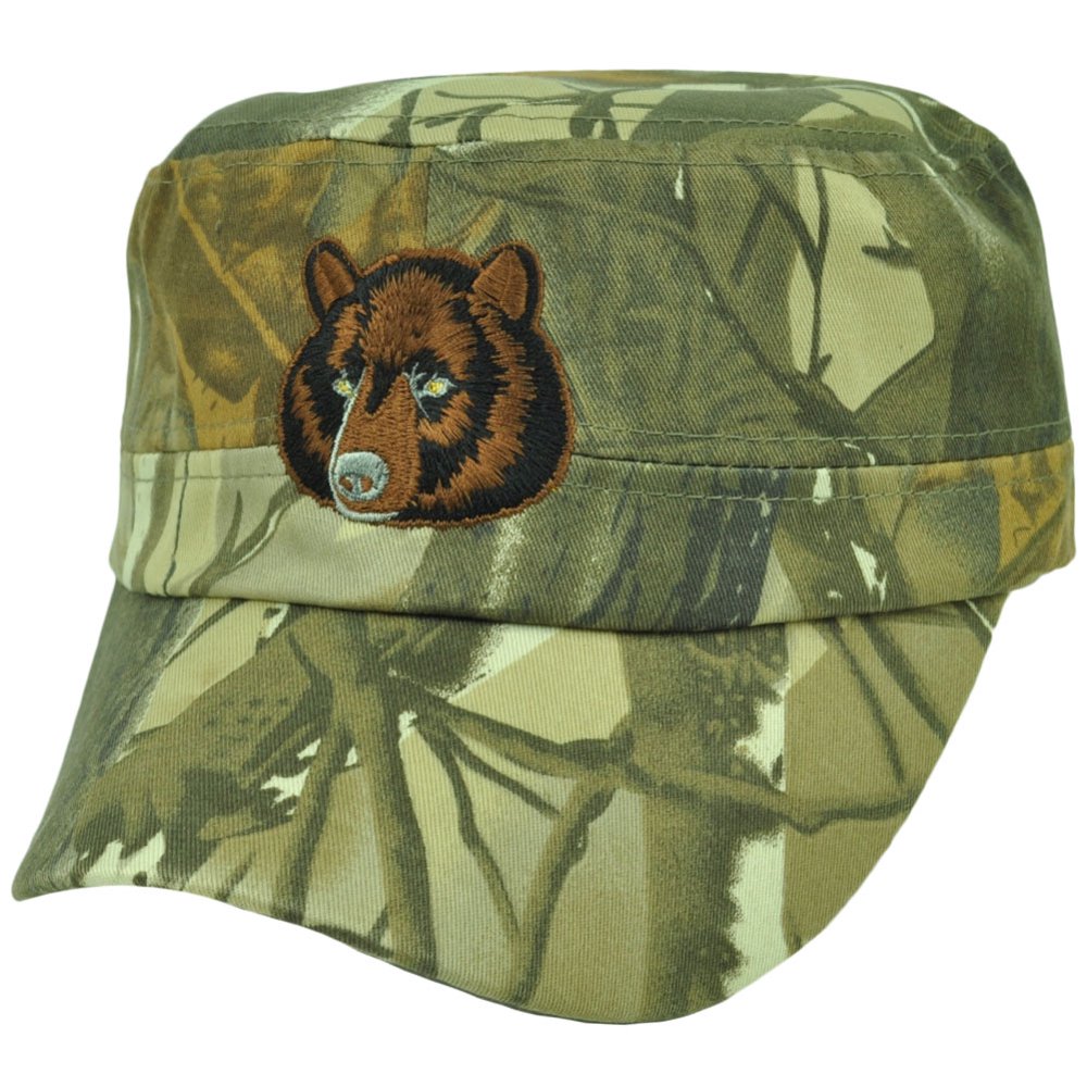 Bear Camouflage Camo Fatigue Military Style Hat Cap Adjustable Curved