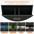 thumbnail image 2 of JAORD 70.1" H Metal File Cabinets,File Cabinet with Lock and Adjust Shelves,3 Drawers Office Storage Cabinet with Lock for Letter/Legal/F4/A4 Size Files,Black,Assembly Required., 2 of 7