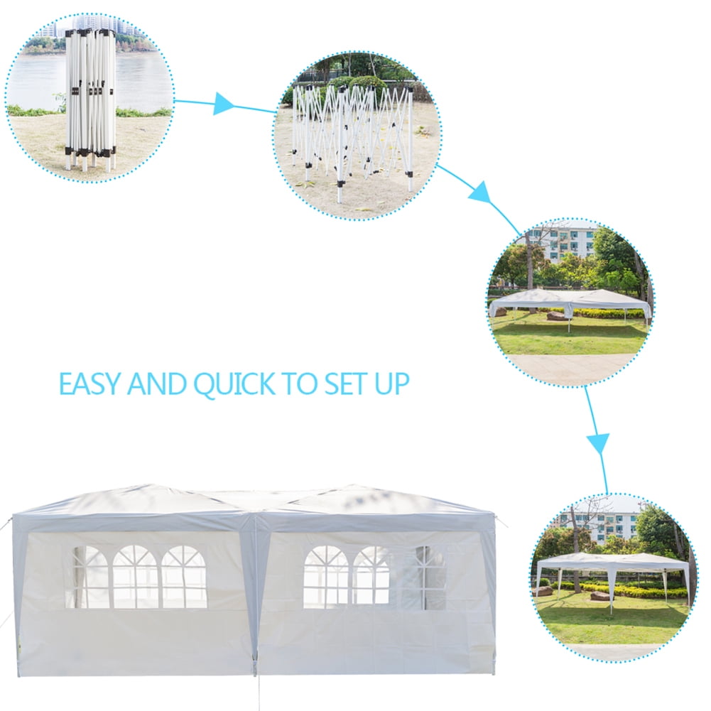 Aimee Lii 120"x240" Canopy Tent Awnings for Decks, Backyard Canopy Gazebo, Outdoor Tent Canopy for Wedding Party Event Tent, White Aimee Lii 120"x240" Canopy Tent Awnings for Decks, Backyard Canopy Gazebo, Outdoor Tent Canopy for Wedding Party Event Tent, White