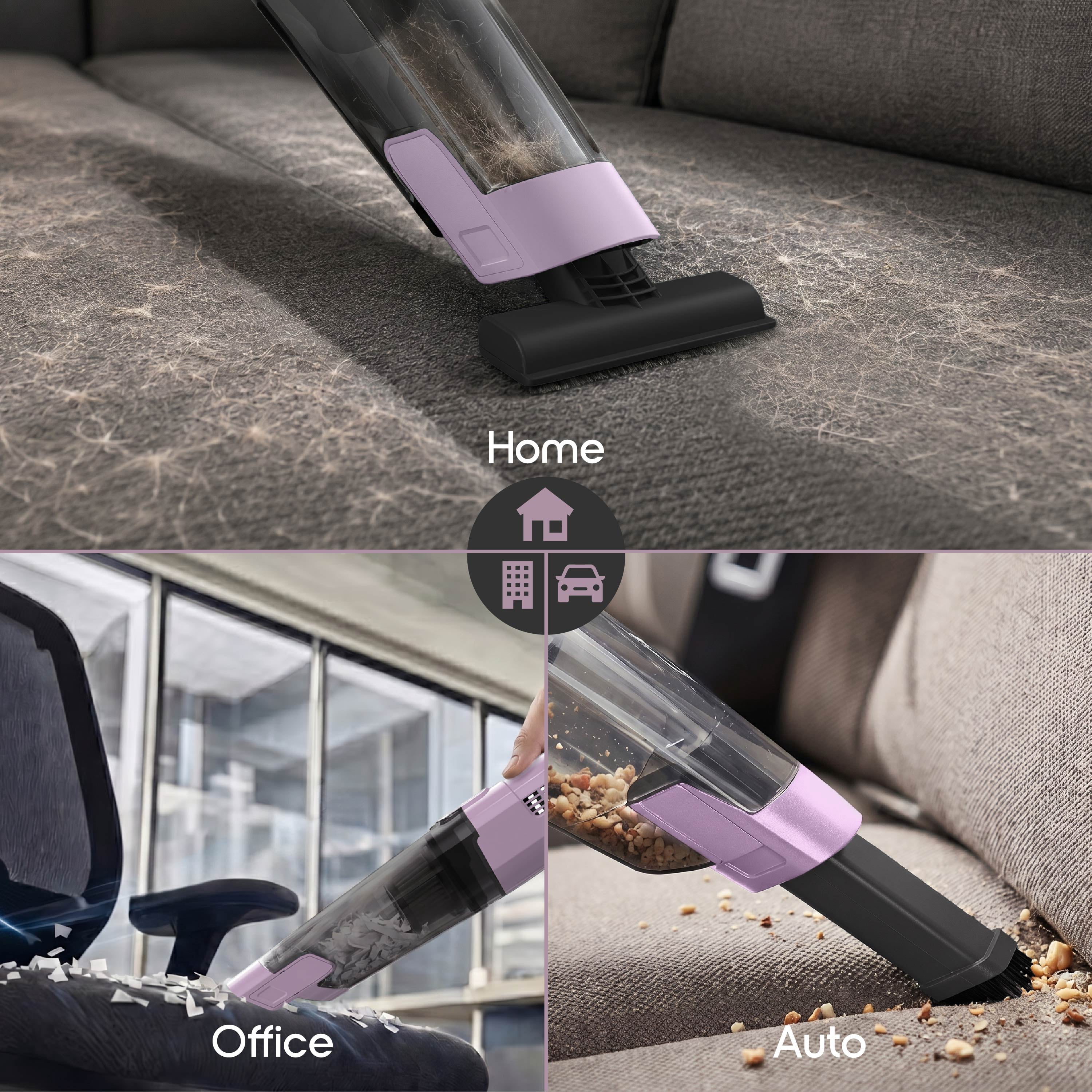 IonVac PowerMax Hand Vacuum, 5V Cordless Handheld Vacuum Cleaner with Multiple Attachments, Model #30837