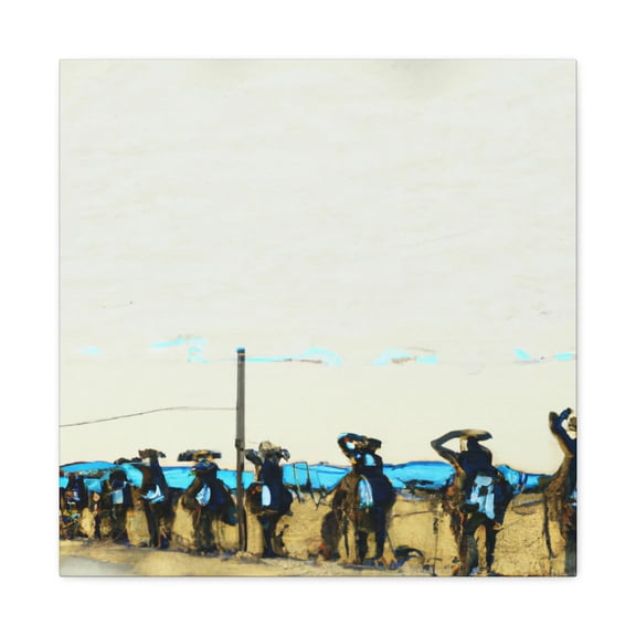 Picket Line Protest Art - Canvas