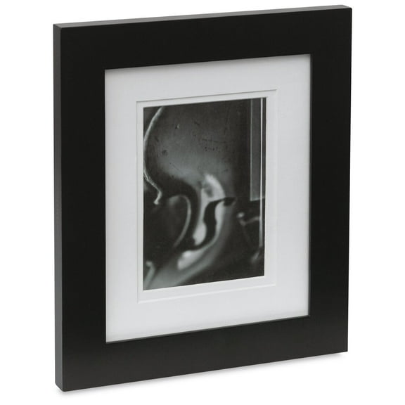 Gallery Solutions 8 x 8, 5 x 5 Black Wall Picture Frame