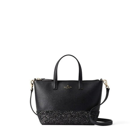 New Womens Kate Spade Wkru5610 Black Ina Greta Court Small Satchel Handbag