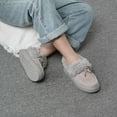 thumbnail image 6 of LUXUR Winter Shoes for Womens Moccasin House Slippers Slip On Ankle Boots Indoor & Outdoor, 6 of 7