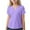 Purple, variant on Feancey Summer T-Shirts for Toddler Girls Notch V Neck Short Sleeve Tops Solid Color Casual T Shirt Loose Fit Casual Tee Shirts Daily Sales Yellow 3 Years