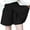 Black, variant on Women's Ice Silk Tennis Skort High Waisted Wrap Skirt with Built in Shorts