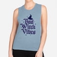 thumbnail image 2 of Bad Witch Vibes Women's Muscle Tank 2X-Large Stonewash Denim, 2 of 5