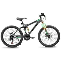 26-Inch Mountain Bike for Adults and Teens, 21-Speed with Dual Suspension, Disc Brakes, Durable Frame, Ideal for Commuting and Outdoor Cycling