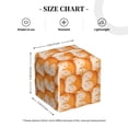 thumbnail image 4 of Lsque Cute Fox Faces Pattern Printed Tissue Box Cover Holder, Facial Paper Organizer Dispenser,Square with Bottom Belt, PVC Leather Decorative Organizer, 4 of 8