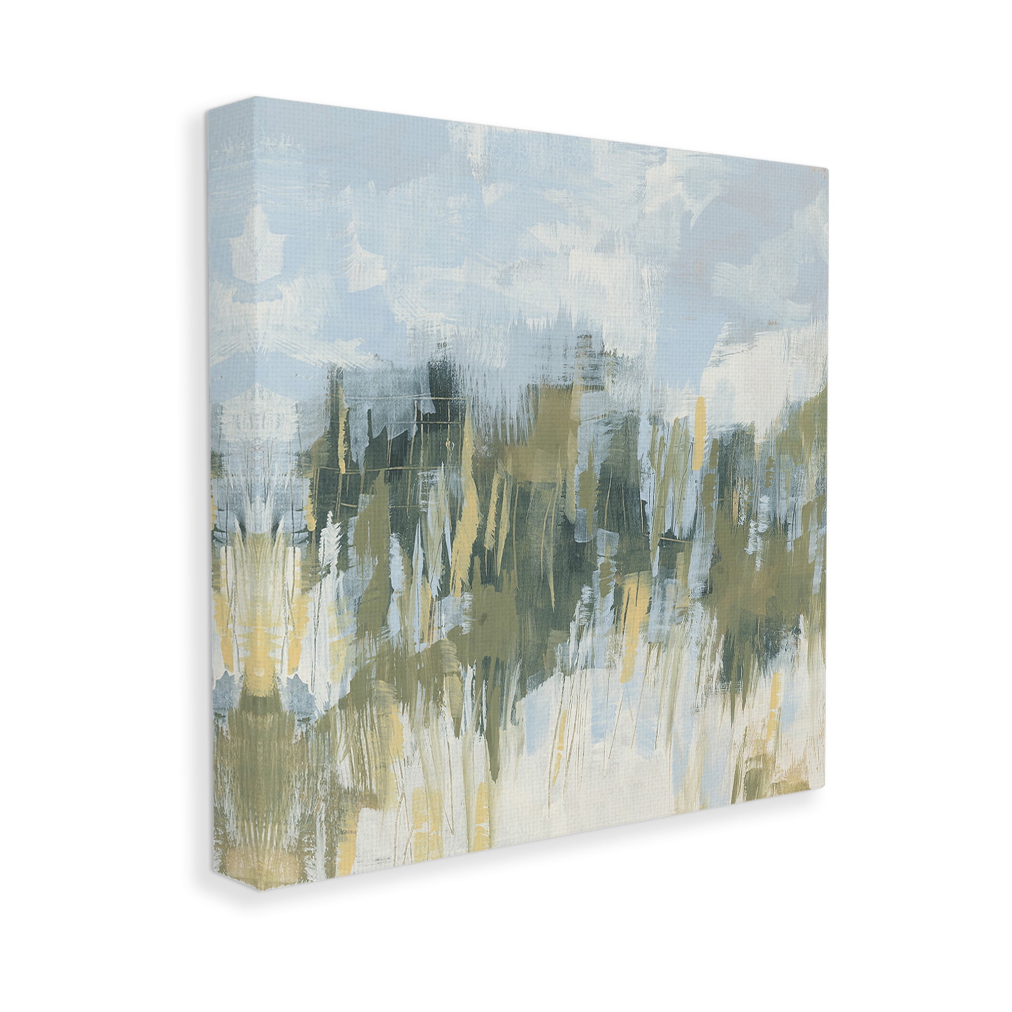 Stupell Industries Abstract Grassy Landscape Abstract Painting Gallery Wrapped Canvas Art Print Wall Art, 24 x 24