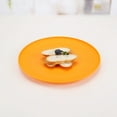 thumbnail image 5 of Mainstays - Orange Round Plastic Plate, Ribbed, 10.5 inch, 5 of 7