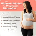 thumbnail image 5 of Azmed Maternity Belly Band for Pregnant Women | Pregnancy Belly Support Band for Abdomen, Pelvic, Waist, & Back Pain | Adjustable Maternity Belt | For All Stages of Pregnancy & Postpartum (Beige), 5 of 6