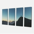 thumbnail image 2 of Man Looking from Mountain - Landscape Canvas Art Print, 2 of 3
