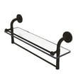 thumbnail image 3 of Allied Brass - Remi 22'' Gallery Glass Shelf with Towel Bar in Matte Gray, 3 of 7