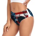 thumbnail image 2 of Fotbe American Flag Skull Calzones Estampados para Mujer – Ropa Interior de Algodón, Cómoda, Suave y Elástica-XX-Large, 2 of 6