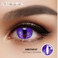 thumbnail image 3 of AMARA-lentes de contacto de colores para Cosplay, lentillas de Anime para Halloween, belleza púrpura, cosmética anual, 2 uds., 3 of 4