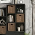 thumbnail image 3 of Furniture of America Brooks Stackable 6-Cube Wood Black Bookcase, 3 of 11