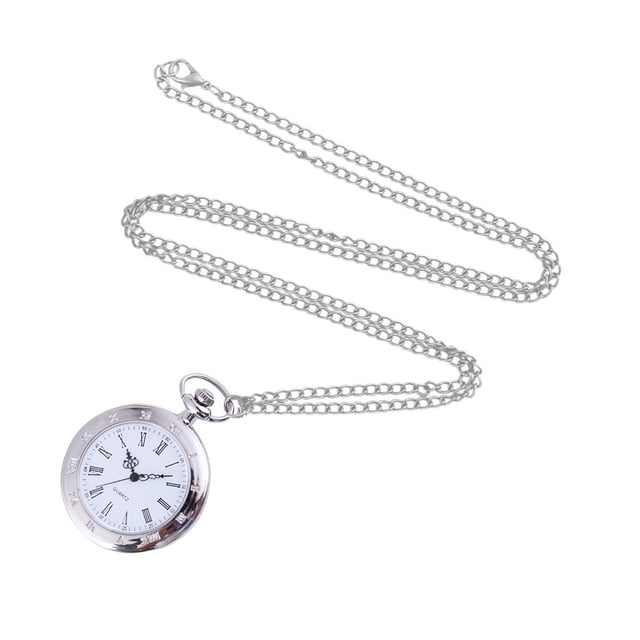 Montre de Poche pour Couple Hommes et Femmes Rétro à Quartz Suspendue Table Commémorative Table