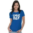 thumbnail image 4 of Cheat Day Pizza Fitness Food Craving Womens Slim Fit Graphic Tee Brisco Brands M, 4 of 5