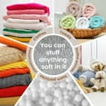 thumbnail image 5 of Fluffy Stuffed Animal Storage Bean Bag Chair Cover (No Filler) Comfy Bean Bag Cover Without Filling or Home Bedroom Decor Organizing Plush Doll Textile Holder(Dark Gray,L), 5 of 10