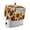 Gray, variant on Toaster Cover 4 Slice, Sunflower Brown Wooden Dustproof Bakeware Oven Protector with Top Hook, Vintage Flowers Butterfly Waterproof Small Kitchen Appliance Toasters Dust Cover, 12"x11"x8"