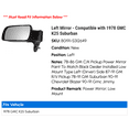 thumbnail image 2 of Left Mirror - Compatible with 1978 GMC K25 Suburban, 2 of 2