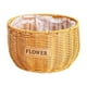 thumbnail image 2 of Cesta de flores de ratán sintético, maceta tejida, ovalada, con doble asa, decoración para el hogar, para regalar, porta arreglos florales, elegante detalle para interiores. Blaxill, 2 of 6