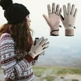 thumbnail image 5 of CxhicLuv Women's Winter Touchscreen Cycling Gloves Thermal Non-Slip Waterproof Cold Sports Gloves, Lightweight Breathable Polyester, Insulated Outdoor Riding Driving Hiking Gloves, 5 of 6