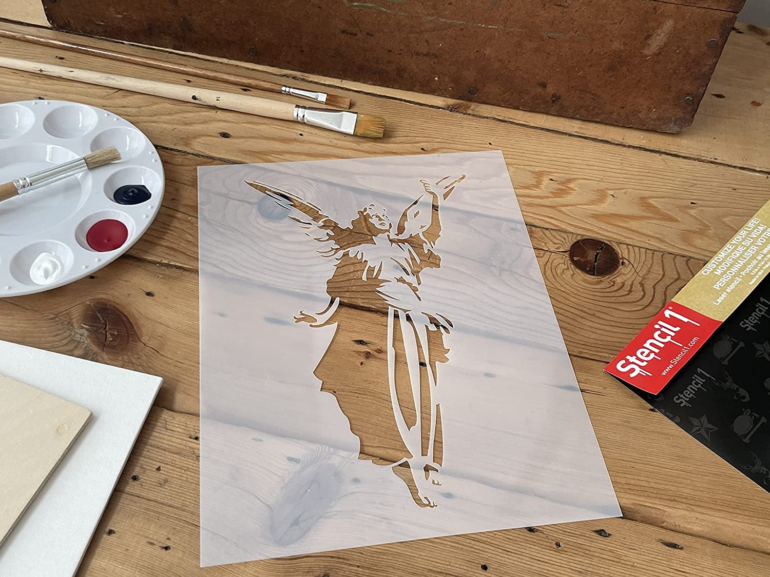  Reusable Stencils for Painting,29cm A4 Vintage Angel