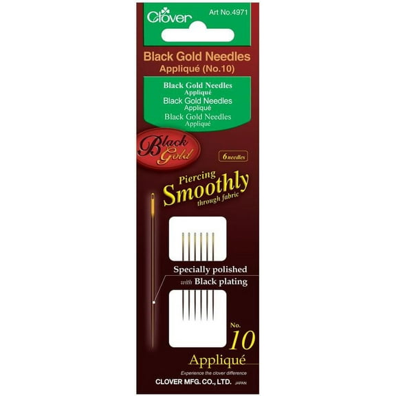 Black Gold Needles Appliqué/Sharps (No. 10)