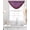 Purple, variant on Boho Geometric Sheer Waterfall Valance Curtains for Window, Retro Rustic Chic Ethnic Abstract Patterned Rod Pocket Sheer Topper Swag Curtains for Living Room, Kitchen 38.5"W x 47.2"L, 1 Panel