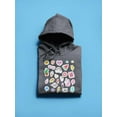 thumbnail image 3 of Cluttered Teen Stickers Hoodie Women -Image by Shutterstock, Female Small, 3 of 4